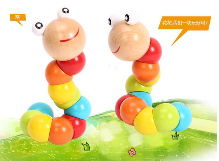 Creative Variety Colorful Toy Worm Caterpillar Wooden Educational Toys Baby Toys 0-1-3 Years Old New Year Hot Sale Creative Variety Colorful Toy Worm Caterpillar Wooden Educational Toys Baby Toys 0-1-3 Years Old New Year Hot Sale