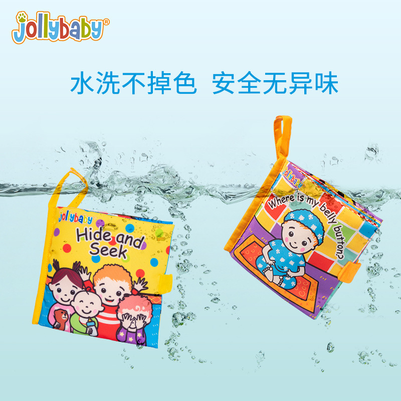 Jollybaby Peekaboo Series Cloth Book Baby Cloth Book Cloth Book Early Education Toys Baby Toys 0-1 Years Old Cloth Book