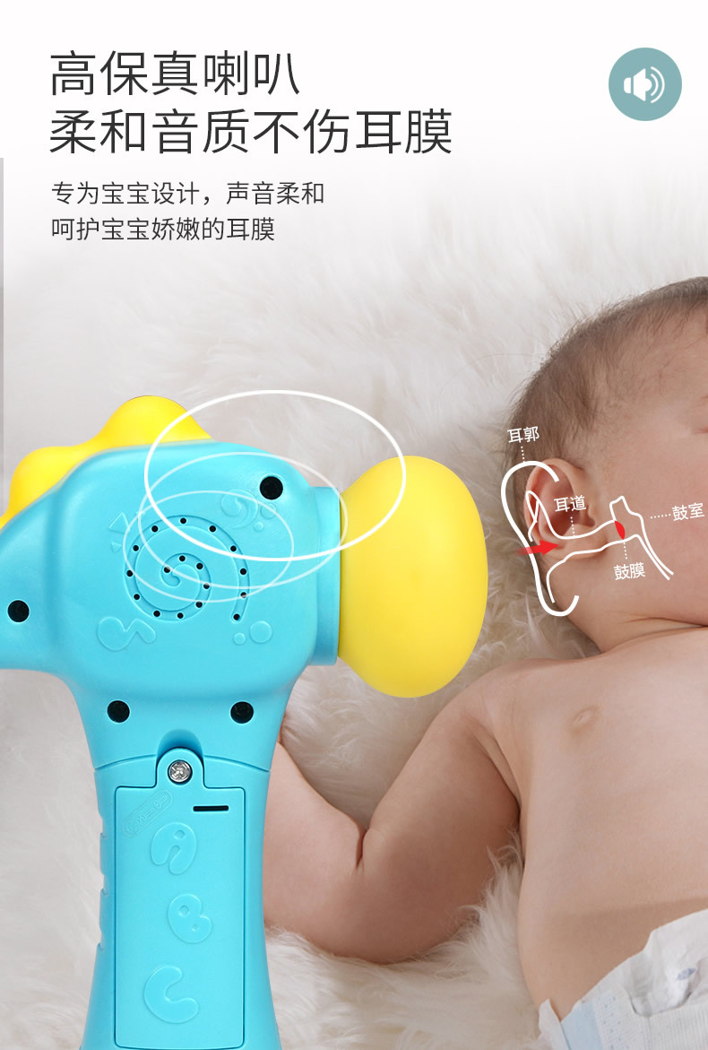 Baby Toys 0-1 Years Old Rattle Baby Toys Can Be Teether Rattle Grip Training Baton