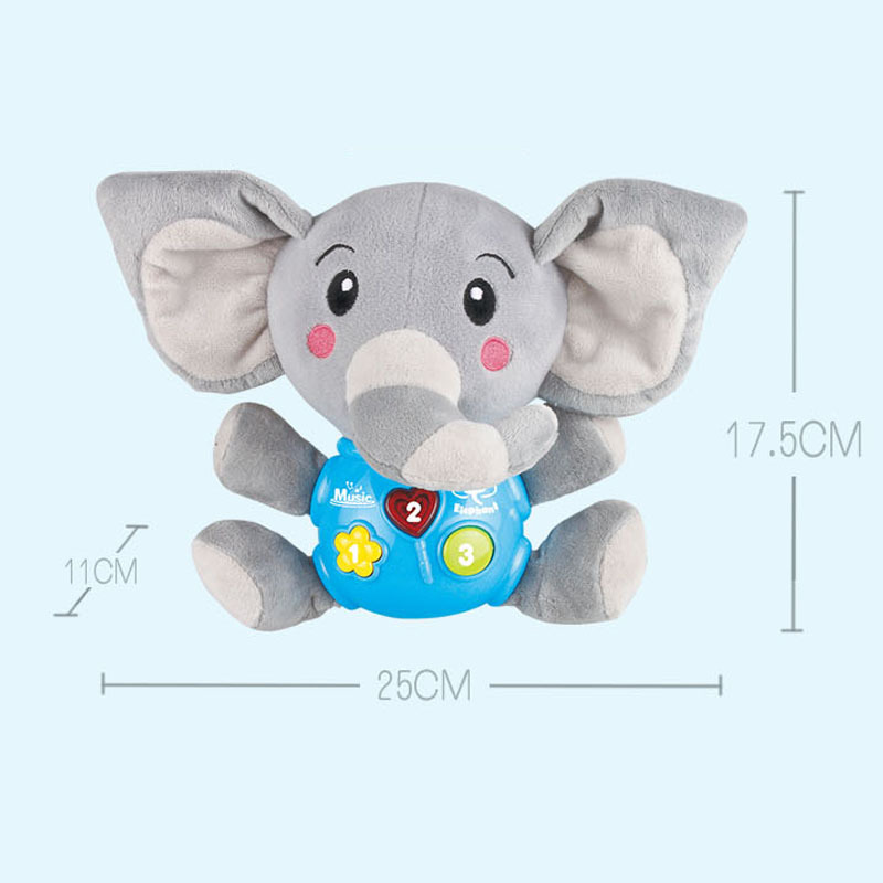 Senle Comfort Plush Doll Figurine Doll Sound and Light Music Parent-Child Enlightenment Baby Toys 0-1 Years  Baby toys