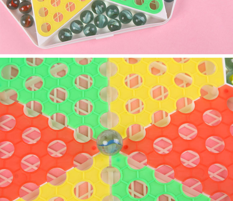Jump Checkers Children Parent-Child Large Adult Plastic 80 S Checkers Glass Ball Hoodle Marbles Checkers