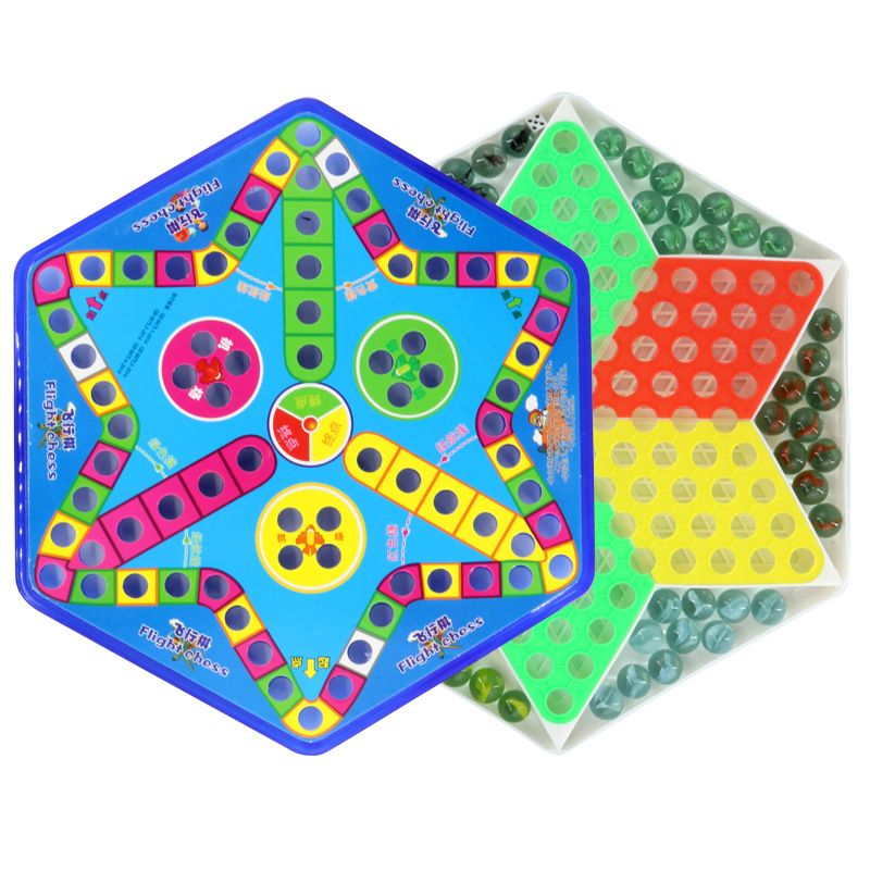 Marbles Checkers Old-Fashioned 80 S Adult Checkers Checkers Glass Marble Ball Chess Aeroplane Chess Checkers