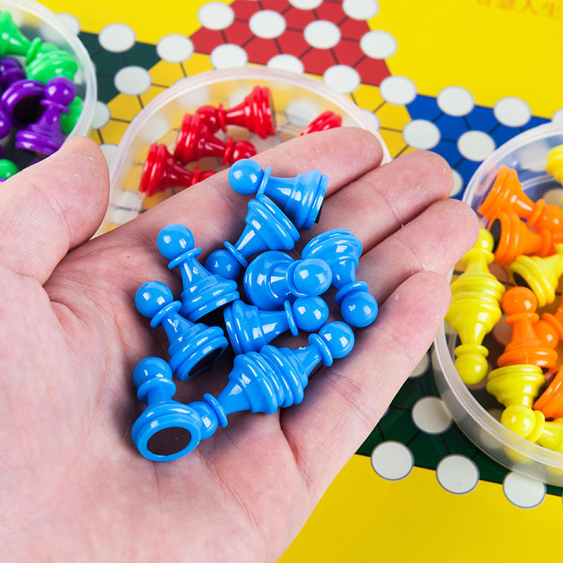 Marbles Checkers  Adult and Children Parent-Child Puzzle Game Magnet Toy Checkers Checkers Non-Marbles Folding Portable
