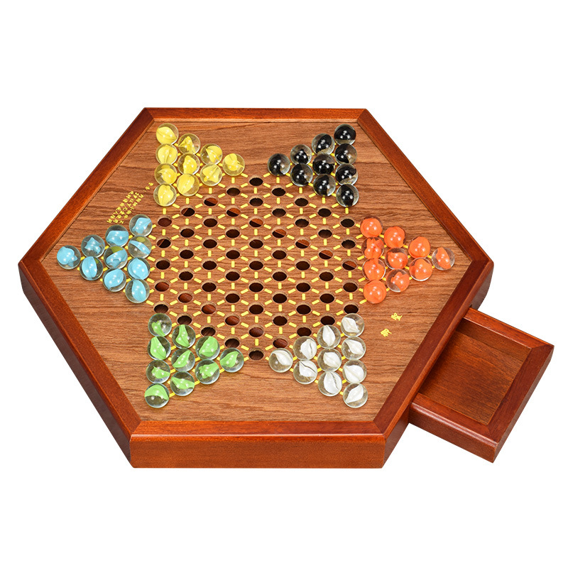 Yusheng Checkers Glass Ball Children Adult Puzzle Hoodle Checkers Adult High-End Large Marbles Checkers