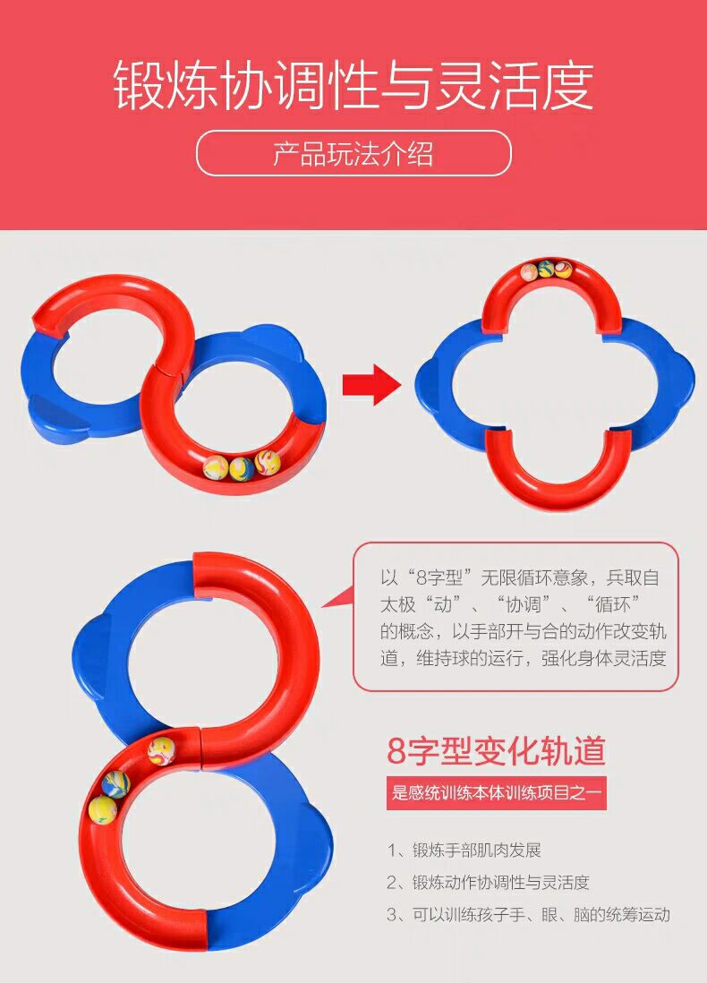 Children's Novelty Toys 88 Track Parent-Child Interactive Game Training Equipment Educational Toys Elastic Ball Fitness Equipment