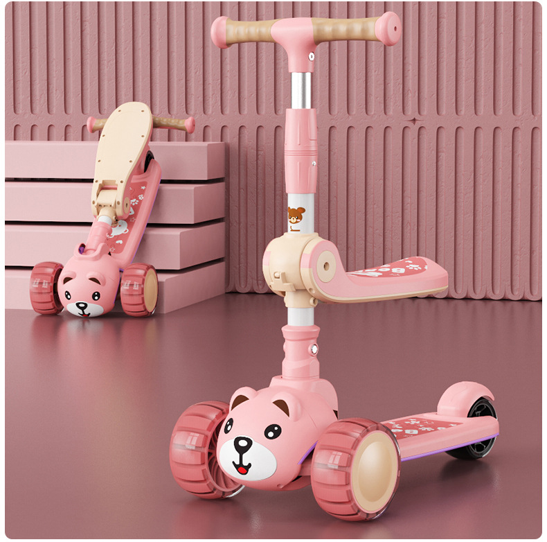 Children's Scooter Luge Children's Stall Toys 3-6 Years Old Novelty Toys Scooter Luminous Toys Manufacturer
