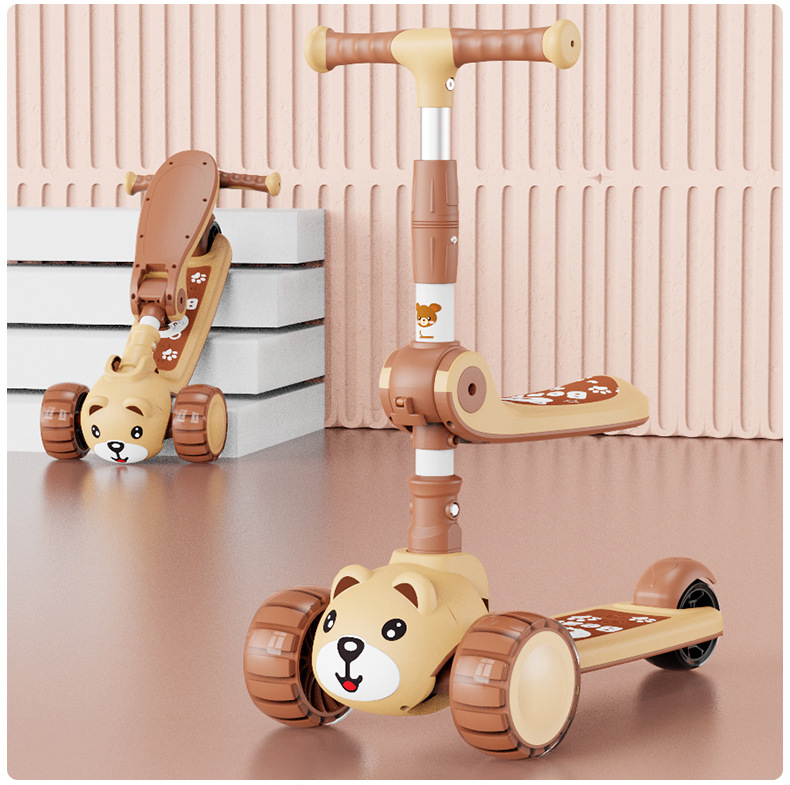 Children's Scooter Luge Children's Stall Toys 3-6 Years Old Novelty Toys Scooter Luminous Toys Manufacturer