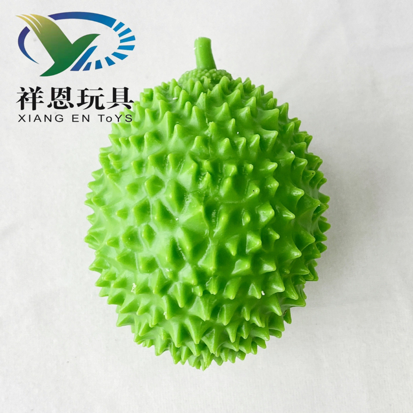 Tik Tok Creative Emulational Fruit Soft Glue Durian Squeezing Toy Flour Vent Ball Decompression Decompression Novelty Toys