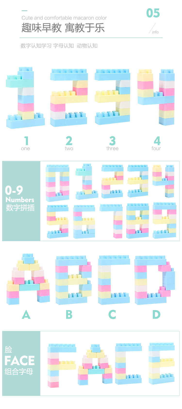 Children's Multi-Functional Building Blocks City Baby Large Particle Assembled Toys Educational Girl Boy Novelty Toys Children's Multi-Functional Building Blocks City Baby Large Particle Assembled Toys Educational Girl Boy Novelty Toys