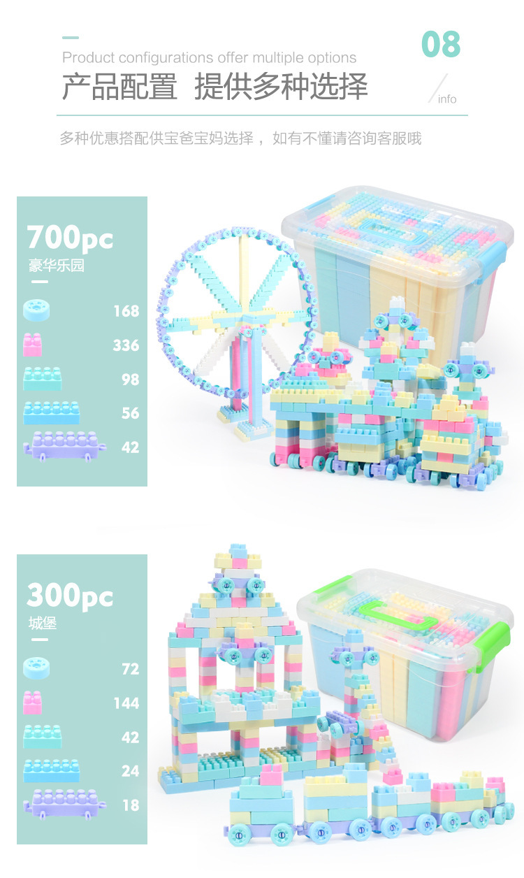 Children's Multi-Functional Building Blocks City Baby Large Particle Assembled Toys Educational Girl Boy Novelty Toys Children's Multi-Functional Building Blocks City Baby Large Particle Assembled Toys Educational Girl Boy Novelty Toys