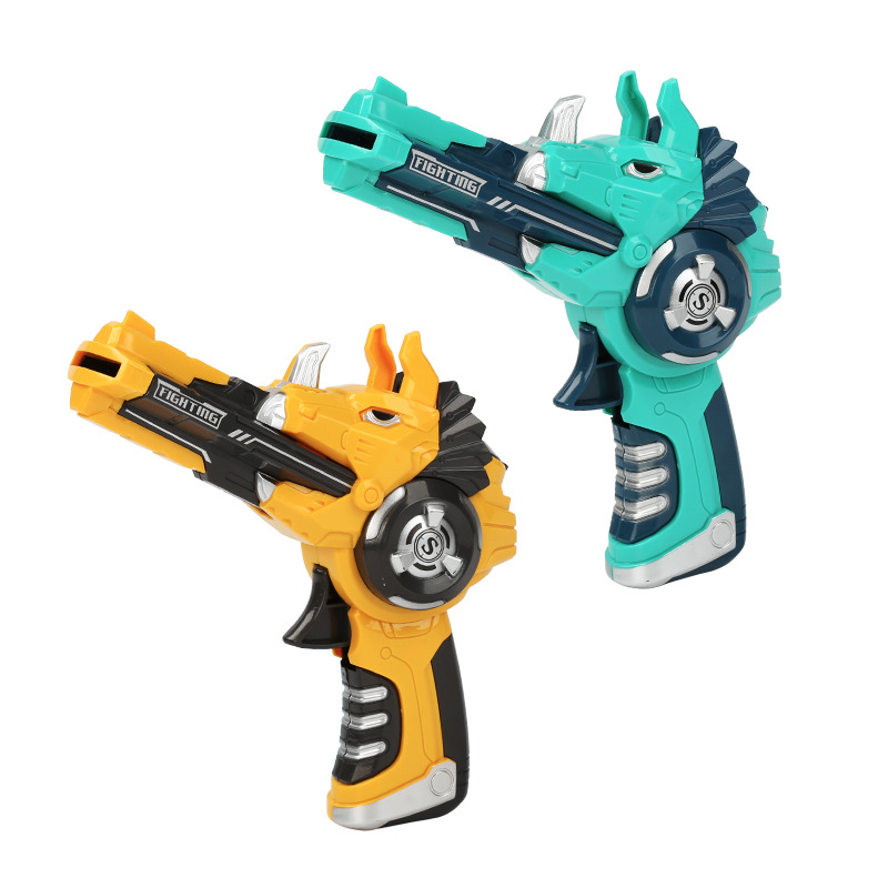 Stall Novelty Toys Dragon Hunting Puzzle Battle Small Pistol Children&#039;s Pocket Toys Cartoon Dinosaur UFO Firing Gun