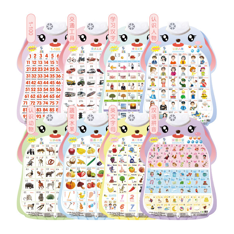 Bunny Shape Sound Wall Chart Early Education Cute Novelty Toys Pronunciation Learning Kindergarten Learning One Piece Dropshipping