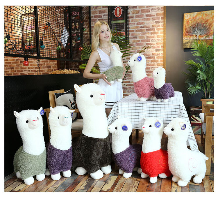 Factory Direct Sales Alpaca Doll Doll Stall Hot Selling Large Wool Plush Toys Children's Gifts Novelty Toys