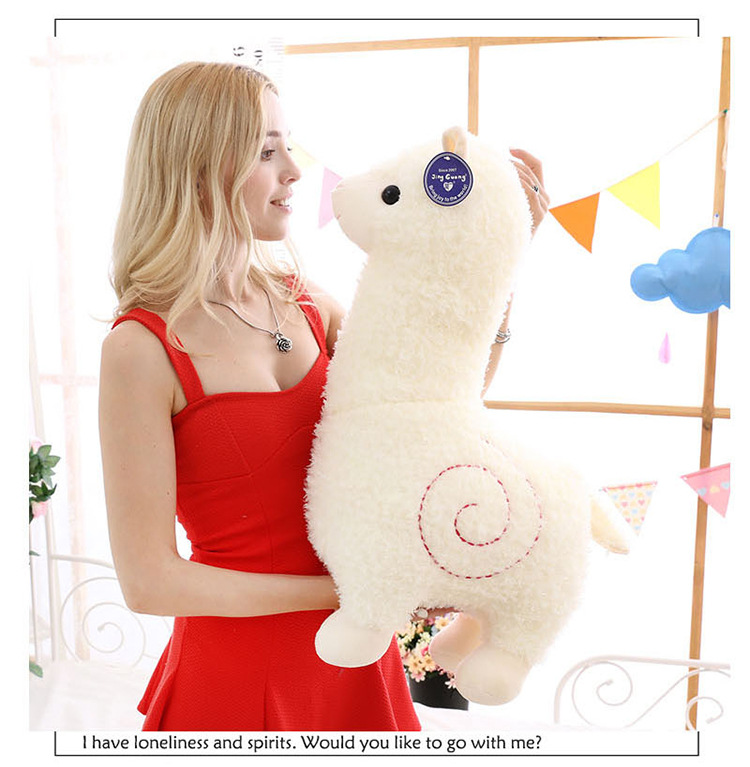Factory Direct Sales Alpaca Doll Doll Stall Hot Selling Large Wool Plush Toys Children's Gifts Novelty Toys