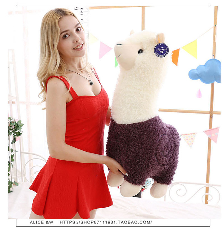 Factory Direct Sales Alpaca Doll Doll Stall Hot Selling Large Wool Plush Toys Children's Gifts Novelty Toys
