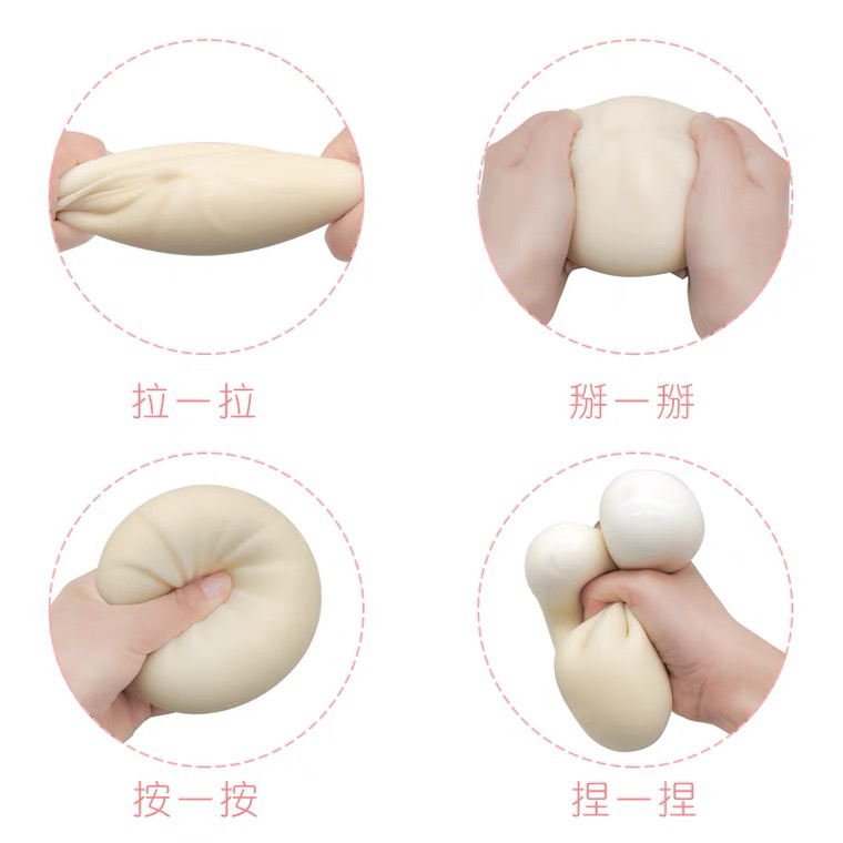 Trending Creative Simulation Decompression Vent Pinch Leda Steamed Stuffed Bun Slow Rebound Cha Siu Bao Squeeze Toys Novelty Toys Trending Creative Simulation Decompression Vent Pinch Leda Steamed Stuffed Bun Slow Rebound Cha Siu Bao Squeeze Toys Novelty Toys