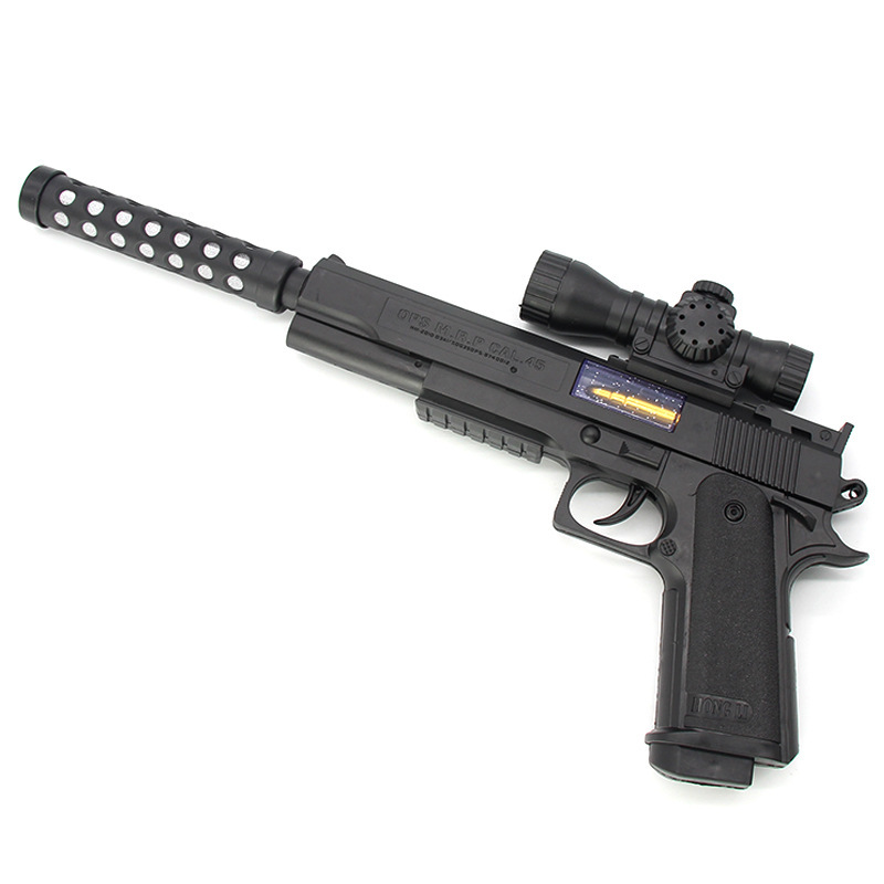 Manufacturers direct selling electric music children toy gun hot style simulation plastic electronic gun scenic spot hot supply