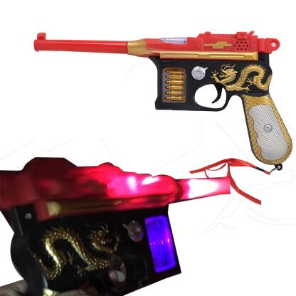 A lot of sales of the hot shot gun belt projection flash/vibrate red army eight road hit the toy gun wholesale.