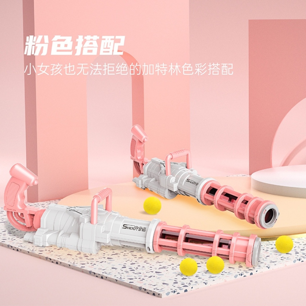 Cross-Border Gatling Soft Bullet Gun Dual-Mode Children's Toy Gun Air-Powered Gun Toy Cross-Border Gatling Soft Bullet Gun Dual-Mode Children's Toy Gun Air-Powered Gun Toy