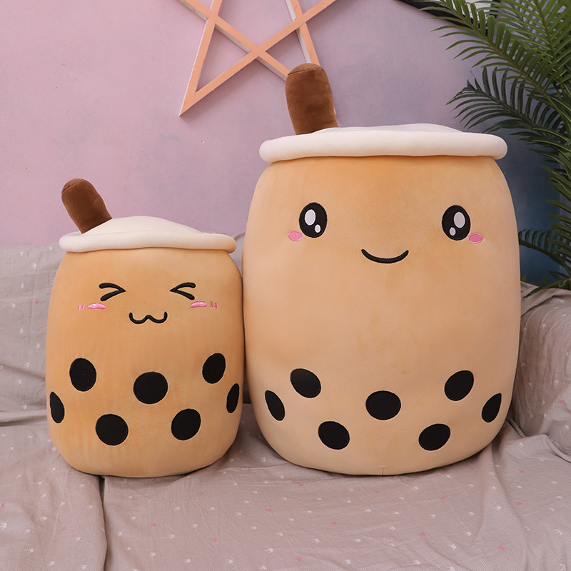 Creative Simulation Milk Tea Plush Toy Cup Pillow Cute Funny Doll Bubble Milk Tea Cup Cushion Creative Decoration