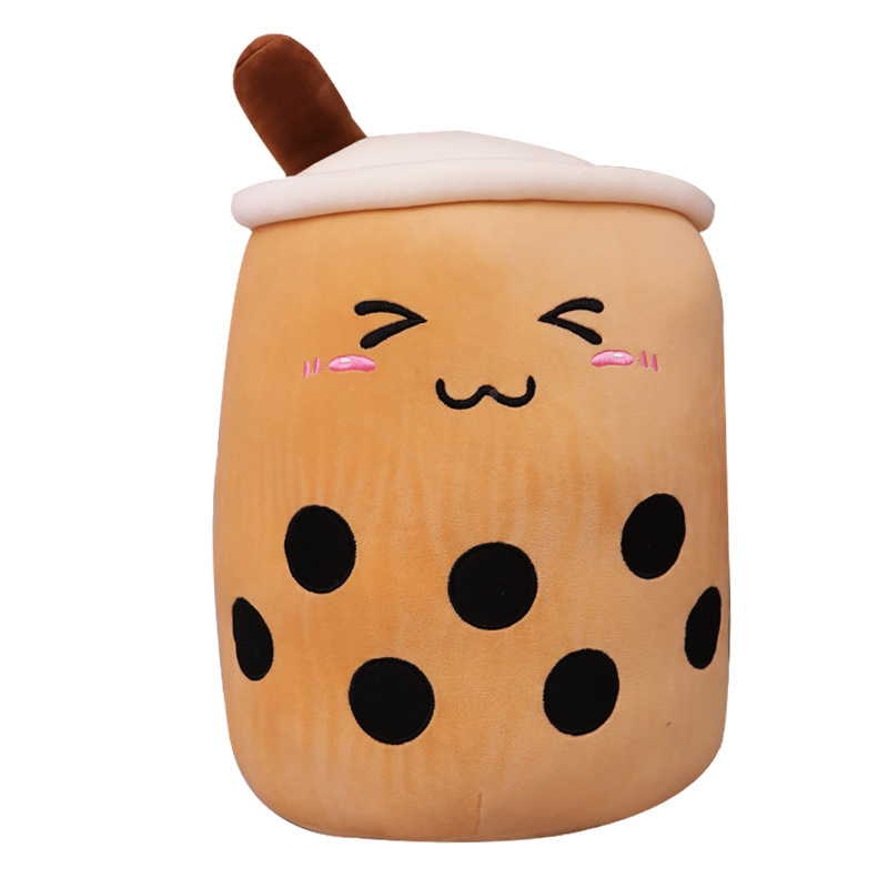 Creative Simulation Milk Tea Plush Toy Cup Pillow Cute Funny Doll Bubble Milk Tea Cup Cushion Creative Decoration