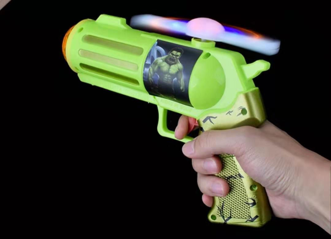 Electric toy gun avengers sound light voice windmill rotating night market hot selling children's toys wholesale Electric toy gun avengers sound light voice windmill rotating night market hot selling children's toys wholesale