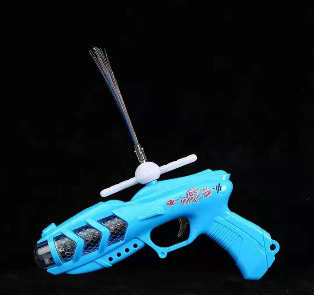 Colorful optical fiber music projection electric toy gun children's luminous toy square night market toy wholesale Colorful optical fiber music projection electric toy gun children's luminous toy square night market toy wholesale