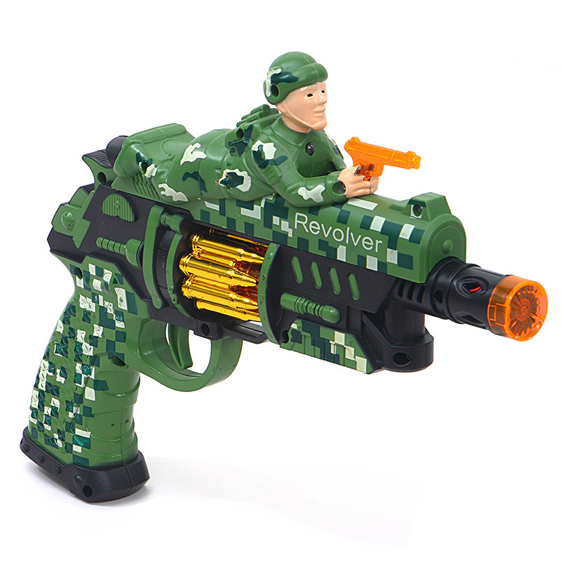 New children educational electric lighting music vibration toy gun gentian bright silver gun manufacturers direct sales New children educational electric lighting music vibration toy gun gentian bright silver gun manufacturers direct sales