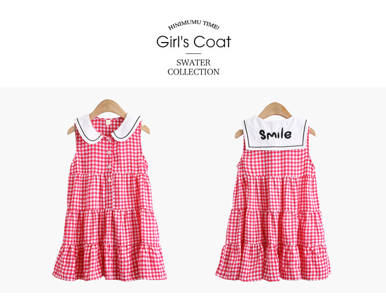 2021 Summer New Girl Princess Dress Medium and Big Children Doll Collar Chiffon Dress Internet Celebrity Summer Dress