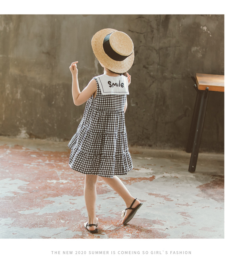 2021 Summer New Girl Princess Dress Medium and Big Children Doll Collar Chiffon Dress Internet Celebrity Summer Dress