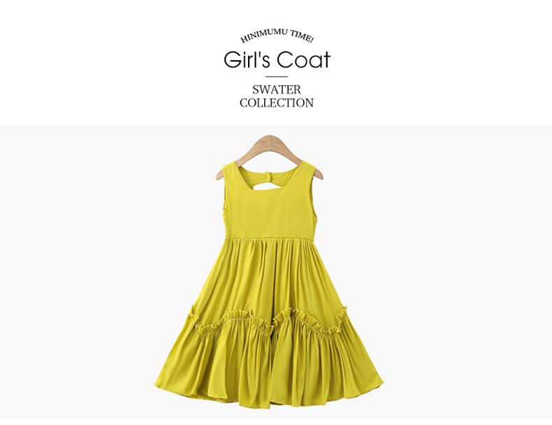 2021 Summer New Girl Princess Dress Medium and Big Children Doll Collar Chiffon Dress Internet Celebrity Summer Dress