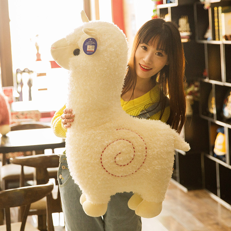 Creative Grass Mud Horse Plush Toy Doll Cute Simulation Alpaca for Girls Sleeping Doll Ragdoll Gift Wholesale
