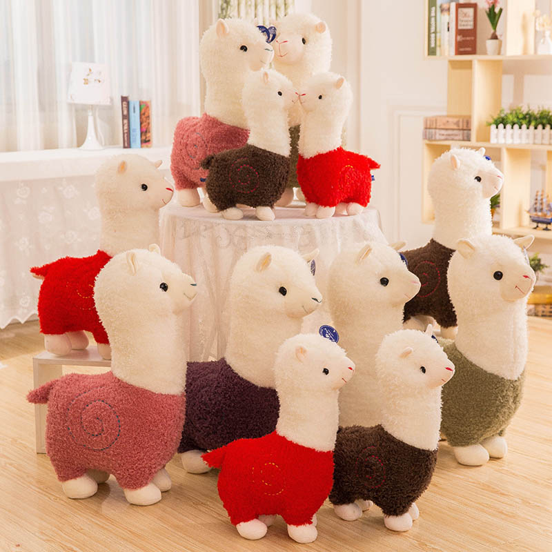 Creative Grass Mud Horse Plush Toy Doll Cute Simulation Alpaca for Girls Sleeping Doll Ragdoll Gift Wholesale