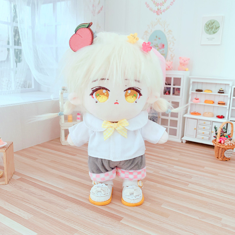 Spot Pink Peach Clothes and Pants 20cm Suit 20cm Doll Clothes Star Doll Dress-up Aidou Backpack