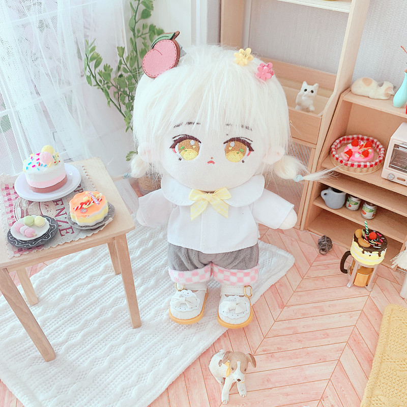 Spot Pink Peach Clothes and Pants 20cm Suit 20cm Doll Clothes Star Doll Dress-up Aidou Backpack