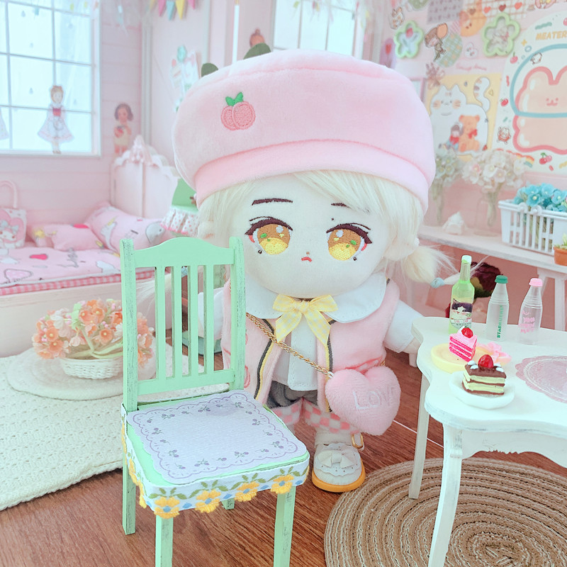 Spot Pink Peach Clothes and Pants 20cm Suit 20cm Doll Clothes Star Doll Dress-up Aidou Backpack