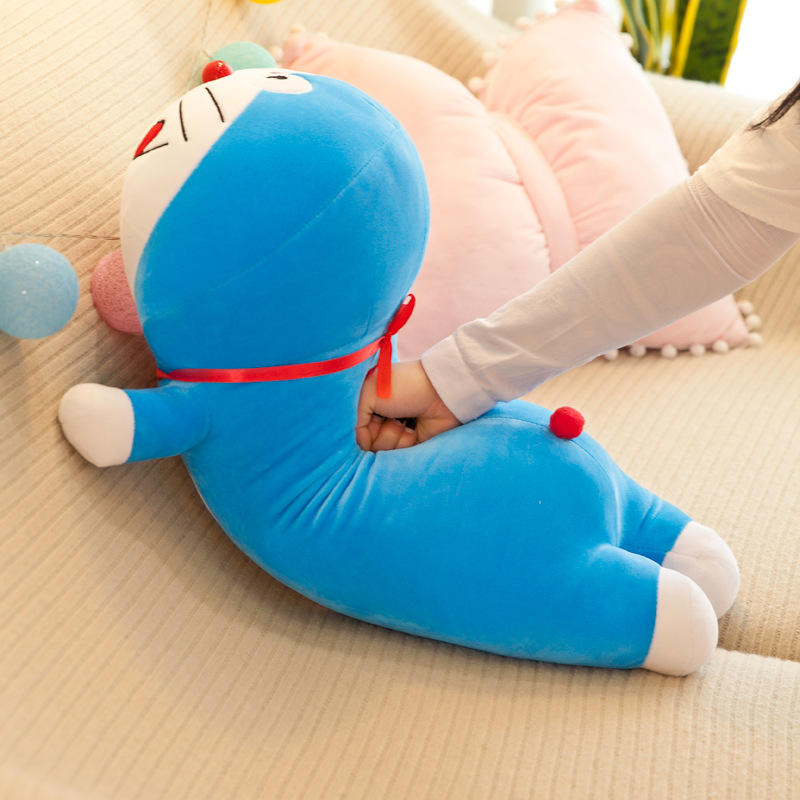 Doraemon Plush Toy Lying Version Large Pokonyan Doll Long Pillow Bed Sleeping Doll