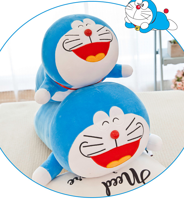 Doraemon Plush Toy Lying Version Large Pokonyan Doll Long Pillow Bed Sleeping Doll
