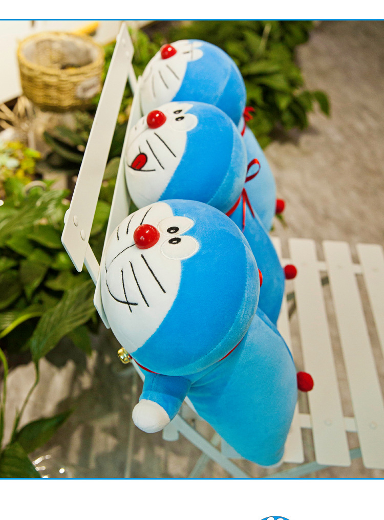 Doraemon Plush Toy Lying Version Large Pokonyan Doll Long Pillow Bed Sleeping Doll