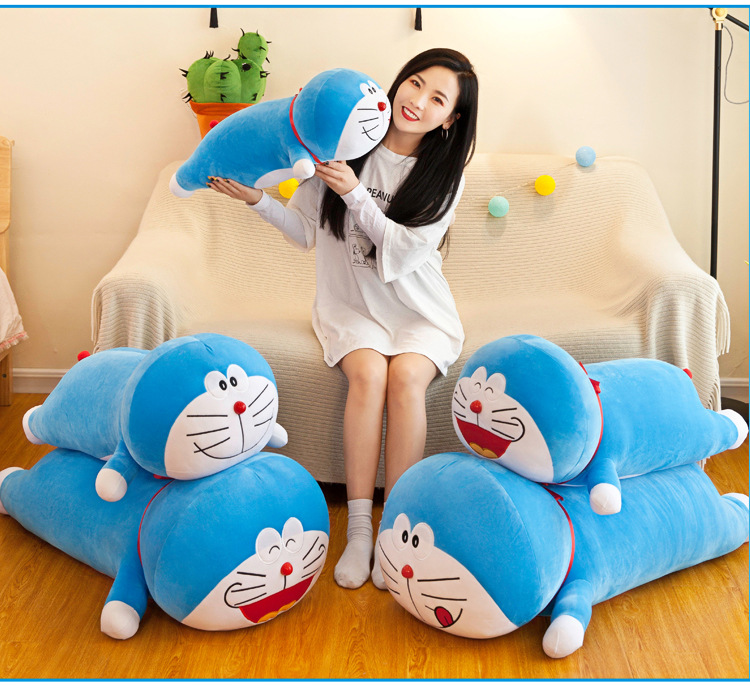 Doraemon Plush Toy Lying Version Large Pokonyan Doll Long Pillow Bed Sleeping Doll