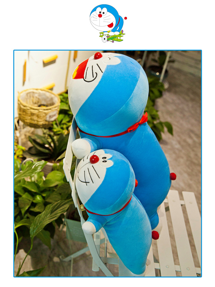 Doraemon Plush Toy Lying Version Large Pokonyan Doll Long Pillow Bed Sleeping Doll