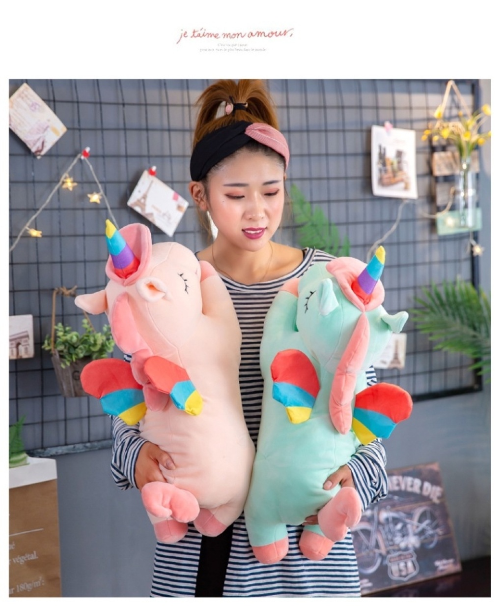 The Ins hot style unicorn hair toys napping and sleeping air conditioners are sold by blanket car pillow manufacturers The Ins hot style unicorn hair toys napping and sleeping air conditioners are sold by blanket car pillow manufacturers