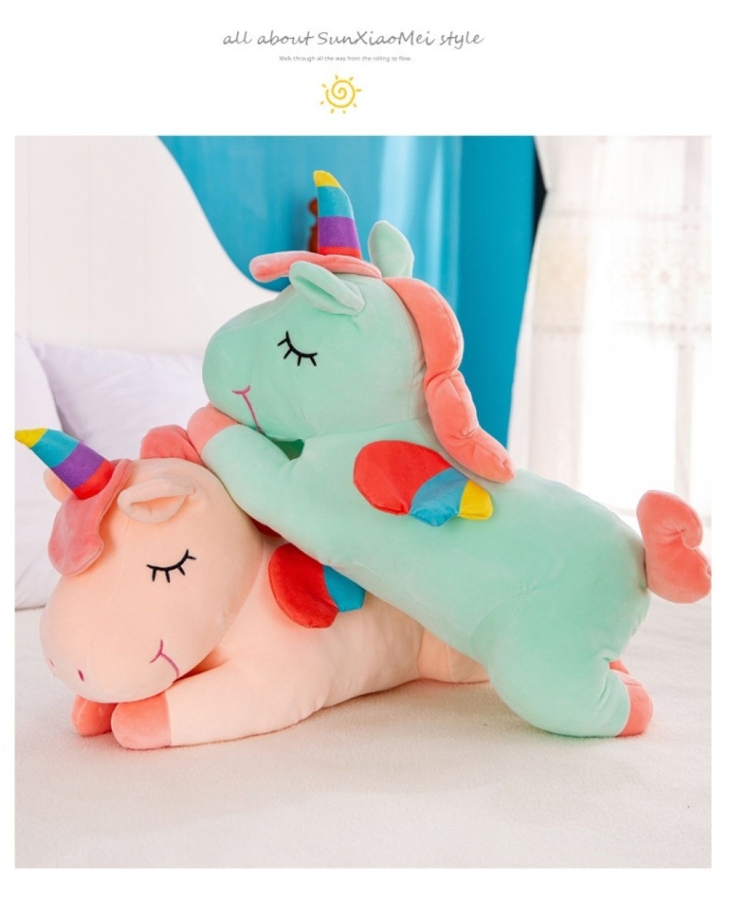 The Ins hot style unicorn hair toys napping and sleeping air conditioners are sold by blanket car pillow manufacturers The Ins hot style unicorn hair toys napping and sleeping air conditioners are sold by blanket car pillow manufacturers