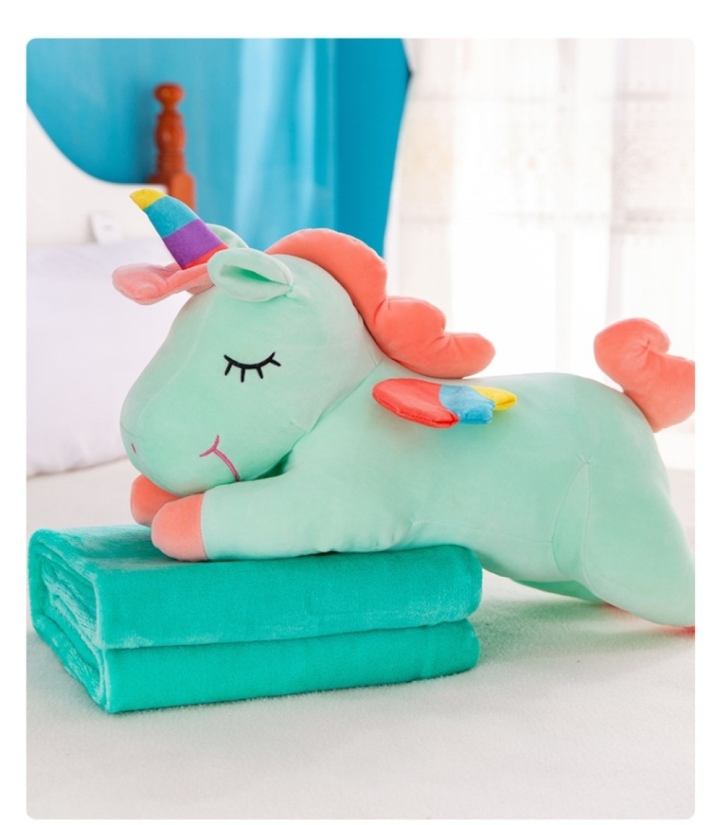 The Ins hot style unicorn hair toys napping and sleeping air conditioners are sold by blanket car pillow manufacturers The Ins hot style unicorn hair toys napping and sleeping air conditioners are sold by blanket car pillow manufacturers