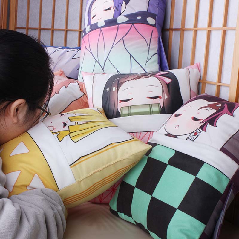 ACGN Pillow Ghost Killing Anime Blade Nezuko Plush Tanjirou Doll Shan Yi Peripheral One Piece Dropshipping