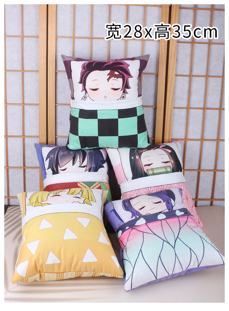 ACGN Pillow Ghost Killing Anime Blade Nezuko Plush Tanjirou Doll Shan Yi Peripheral One Piece Dropshipping