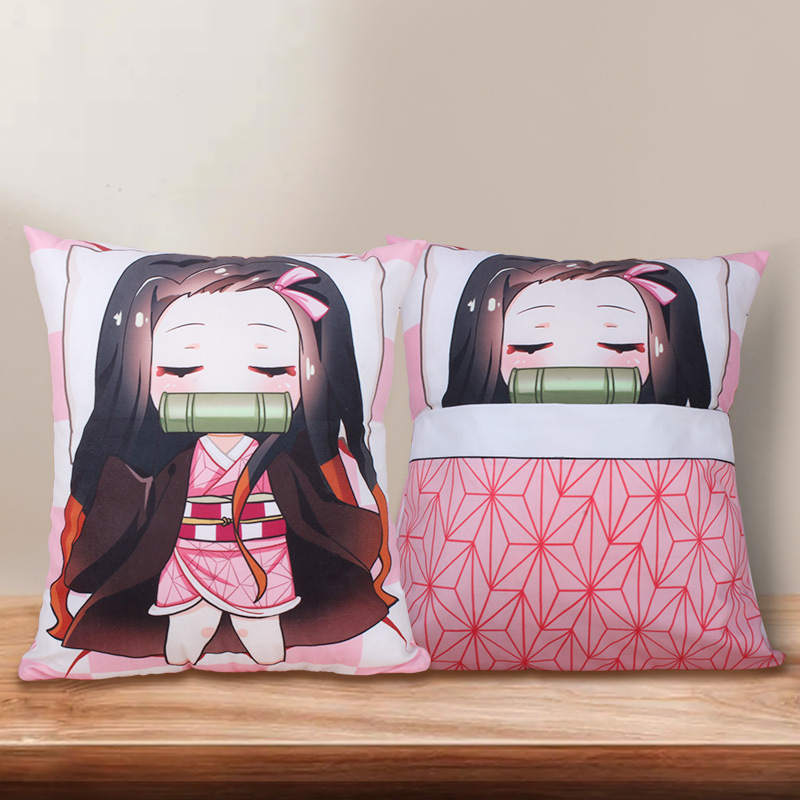 ACGN Pillow Ghost Killing Anime Blade Nezuko Plush Tanjirou Doll Shan Yi Peripheral One Piece Dropshipping