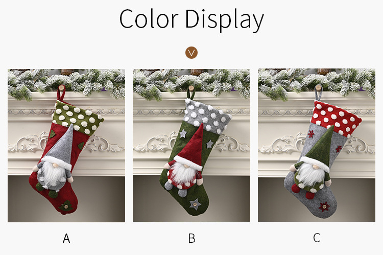 2020 Spot Christmas Decoration Supplies 20-Inch Lambswool Three-Dimensional Elf Faceless Doll Christmas Socks 2020 Spot Christmas Decoration Supplies 20-Inch Lambswool Three-Dimensional Elf Faceless Doll Christmas Socks