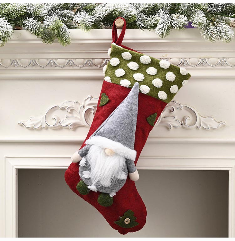 2020 Spot Christmas Decoration Supplies 20-Inch Lambswool Three-Dimensional Elf Faceless Doll Christmas Socks 2020 Spot Christmas Decoration Supplies 20-Inch Lambswool Three-Dimensional Elf Faceless Doll Christmas Socks
