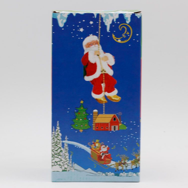 Ladder Parachute Somersault Electric Music Santa Claus Little Doll Christmas Decorations Children's Toy Gift